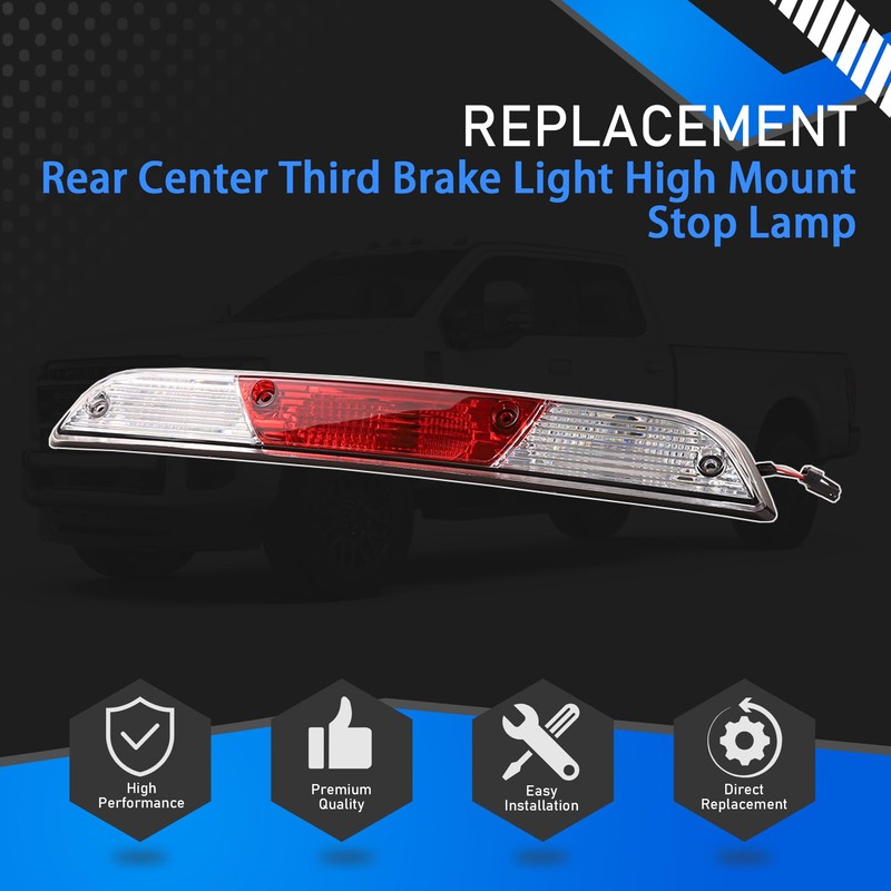 YzusGomumu Rear Center Third Brake Light High Compatible with Ford