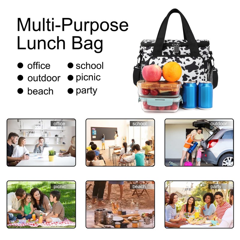 Femuar Lunch Bags for Women/Men, Insulated Lunch Bag for Work