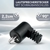 10 x DIN Speaker Plugs with Screw Connection Angled 90°