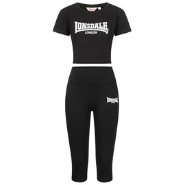 Lonsdale Women's Ixworth Clothing Set, Black, M EU