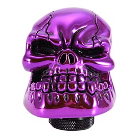 KSTE Skeleton Skull Head Car Modified Gear Shift Knob Stick Lever Shifter Universal Purple