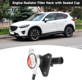 Engine Radiator Filler Neck with Sealed Cap Upper Radiator Coolant Filler Neck Water Pipe - Compatible for Mazda 5 2.3L L4 2006-2010 - Replace Part LFB7-15-17YA