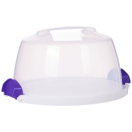 Wilton 2105-3280 - Porta Tartas y Cupcakes, Redondo, plástico, Transparente, 25,4 cm