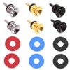 Pack of 6 Guitar Strap Buttons, Metal Guitar Strap End
