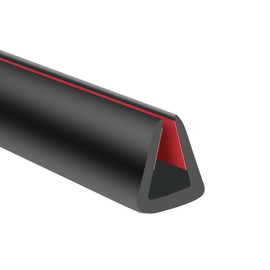 Rubber Edge Trim, 5/16" Self Adhesive Flexible U Channel Edge Protecter for Sheet Metal, Glass, Flexiglass and Plywood, Fit for 9/32"-11/32" Width Edge, Black Color, 20Ft, EPDM Material