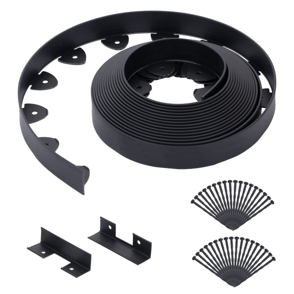 Landscape Edging Kit 33FT 1.5IN Tall, No Dig Garden Edging