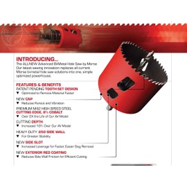 Morse MHS37 Bi-Metal Hole Saw, 2-5/16" Diameter, 1 Piece