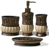 6 Pieces Pumkins Bathroom Accessories Set Including Trash Can, Cup,