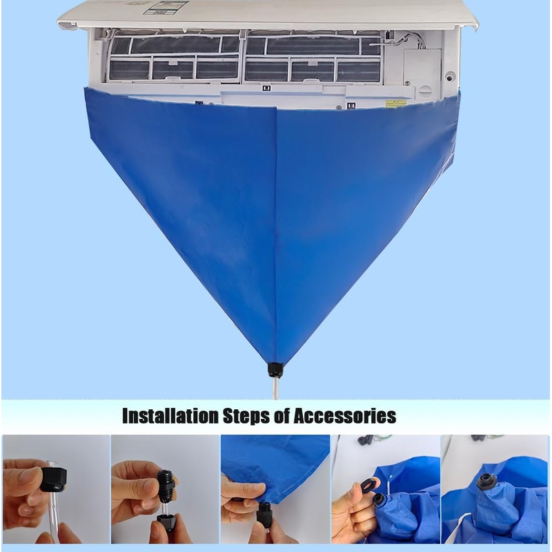 Ajqxh 8Pcs Mini Split Ac Cleaning Kit, Air Conditioner Cleaning