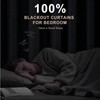 INOVADAY 100% Blackout Curtains 84 Inches Length 2 Panels Set,