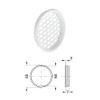 cyclingcolors 5x Ventilation Grille Exhaust Grille Outer Grille Round Total