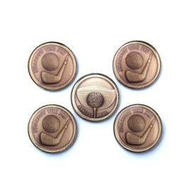 Golf Ball Marker Set | Nearest The Pin & Longest Drive | Ideal Golf Gift to Take On Tour | 4 Nearest the Pin & 1 Longest Drive (5)
