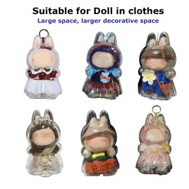 EAVAN Protective Case for Doll Pronounce Wings of Fortune - Clear Display Case, Dustproof Acrylic Cover for Dolls in Clothes Figures (Doll Not Included)