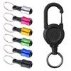 Navaris Drill Bit Holder Set with Retractable Carabiner - for