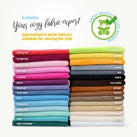 kullaloo Plush Fabric | Solid Lavender Minky Fabric for Sewing | Super Soft Cuddle Material | 39.5x29.5" | Plushies, Baby Blankets, Pillows, Dog Beds, Cat Beds, Beanies, Baby Accessories, Apparel