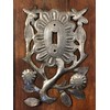 Decorative Flower Switch Plate Cover Recycled Metal Made in Haiti,