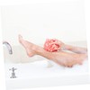 SAFIGLE 2Pcs Flower Bath Loofah Balls Exfoliating Shower Pouf with