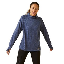 ARIAT Women's Rebar Gridwork Balaclava Baselayer - Bjou Blue, 1X