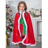 Unicra Christmas Velvet Cape Light up Xmas Cloak Cosplay Costume
