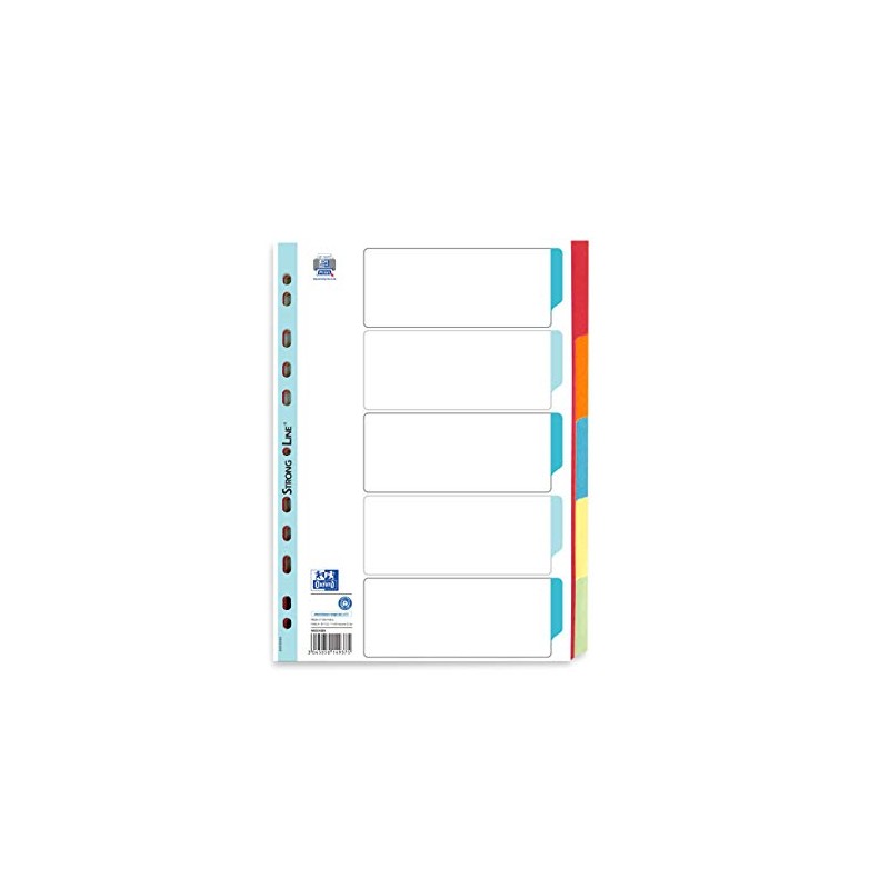 Elba Cardboard Register, Strong-line. Blank, 5 Sheets 1 Register