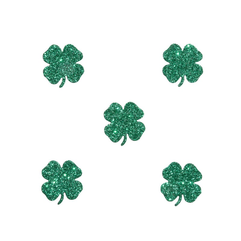 50 x Green Lucky Four Leaf Clover Table Confetti/Scatter, St.