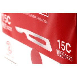 Swann Morton No.15C Scalpel Blades - Box of 100 - New Dated 2021 - STERILE