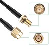 traderplus 3-Pack 10FT RP-SMA Male to Female Extension Cable WiFi