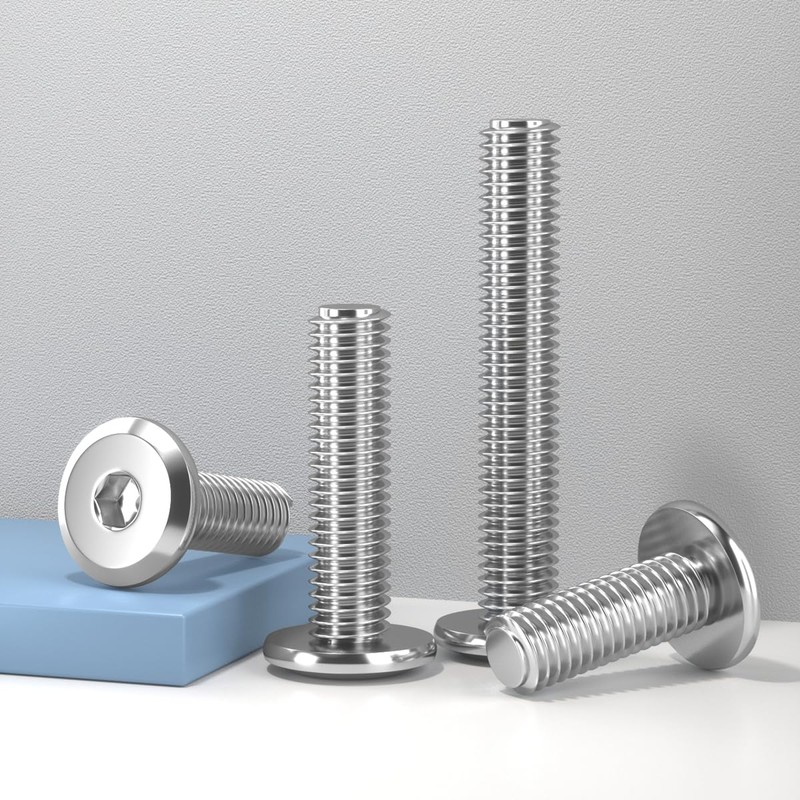 Drenky M6 Bolts, Flat Head Furniture Screw M6 X 12mm