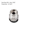 sourcing map Straight Pneumatic Push to Quick Connect Fittings 1/8NPT