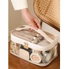 Large Clear Makeup Bag Big Travel Cosmetic Bag On-the-go Toiletry