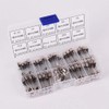 72PCS Fast-Blow Glass Fuse Assortment Kit 6x30mm Ampere Values: 0.5A-30A