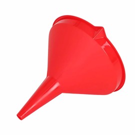 PARENCE. - Large Plastic Funnel 16cm - Spout + Hanging Hole - Kitchen, Garage or Liquid Funnel - Random Color (Red, Blue, Green, Orange)
