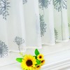 ESLIR Modern Bistro Curtain with Loops Kitchen Curtains Transparent Dandelion