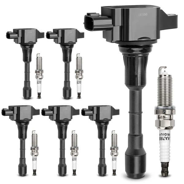 UF550 Ignition Coil & 1406 Double Iridium Spark Plug for
