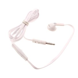 Fonus Mono Headset Wired Earphone Single Earbud Compatible with TCL 60/60R/60 SE/XE NXTPaper, 3.5mm Headphone Flat White