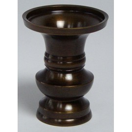 [Brass] 花立 上丸 Color, No. 2.5/Category: Buddhist Ritual Implements Supplies _ Memorial _ 天台宗 _ 日蓮宗 _ 曹洞宗 _ 真言宗 _ Brass _ Vase _ French Flower _ 花立te _ 精霊棚 _ Manufactures Shelves _ 初盆 _ 新盆 _ Golden Week _ Altar _ 精霊棚 _ Offerings _ 供花 _ French Flower _ Shel