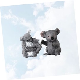 Hohopeti 2pcs Realistic Models Cute Animal Ornaments for Home Decoration Safe Boy Girl and Family Stylish Photo Props