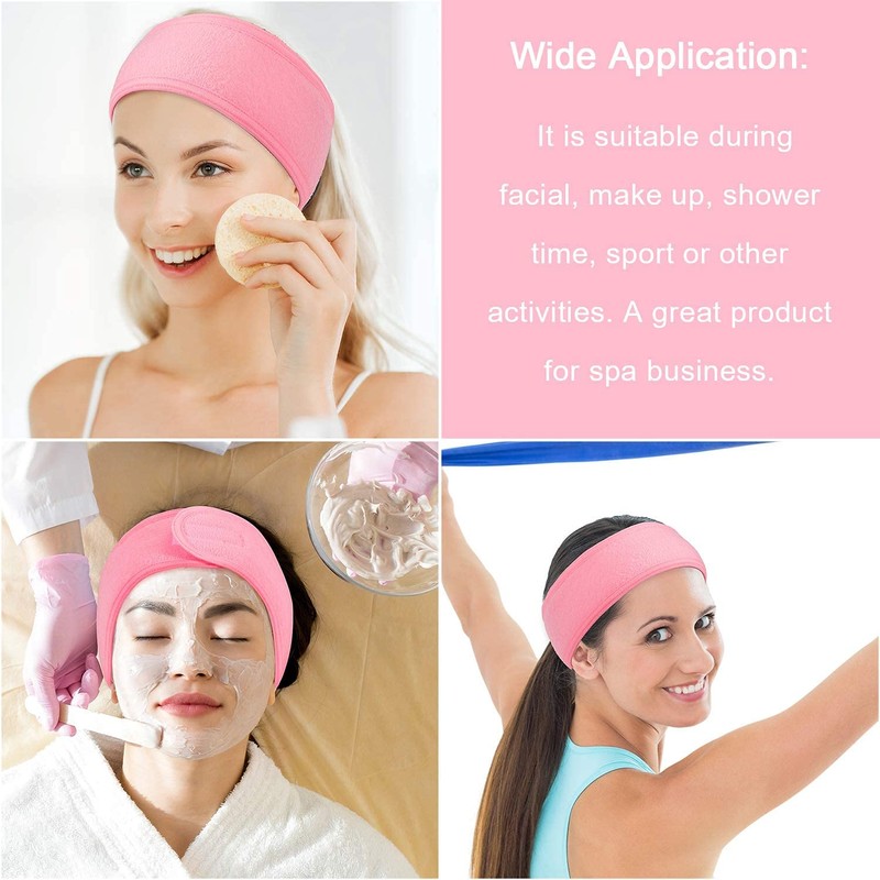 Spa Facial Headband Make Up Wrap Hair Band Adjustable Towel