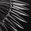 100pcs GOGOONLY Nail Display Sticks Transparent Stiletto Tips Nail Art