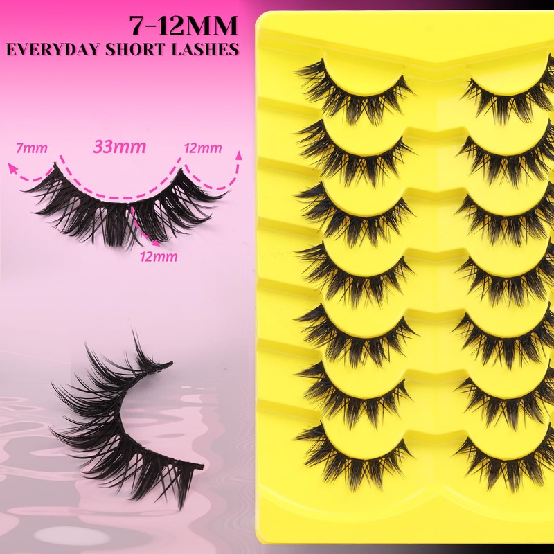 Manga Lashes Anime False Eyelashes Spiky Lashes Strips (Vivid)