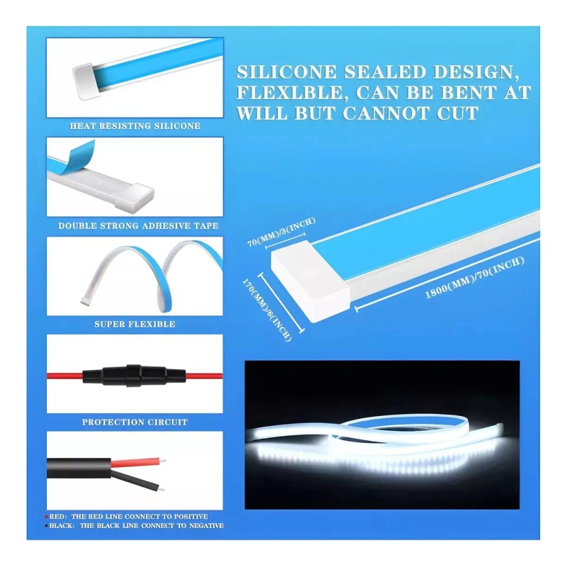 Tira Led Secuencial Luz Diurna Suv Luces Led Para Autos