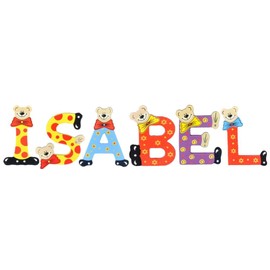 Playshoes Children's Wooden Letters Name Set Isabel - Assorted
