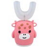 Kids U Shaped Toothbrush Pink Cartoon Electric 360° Tooth Rush