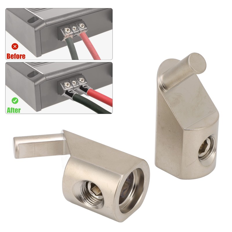 1 Pair Input Wire Gauge Reducer 45 Degree Offset Angled