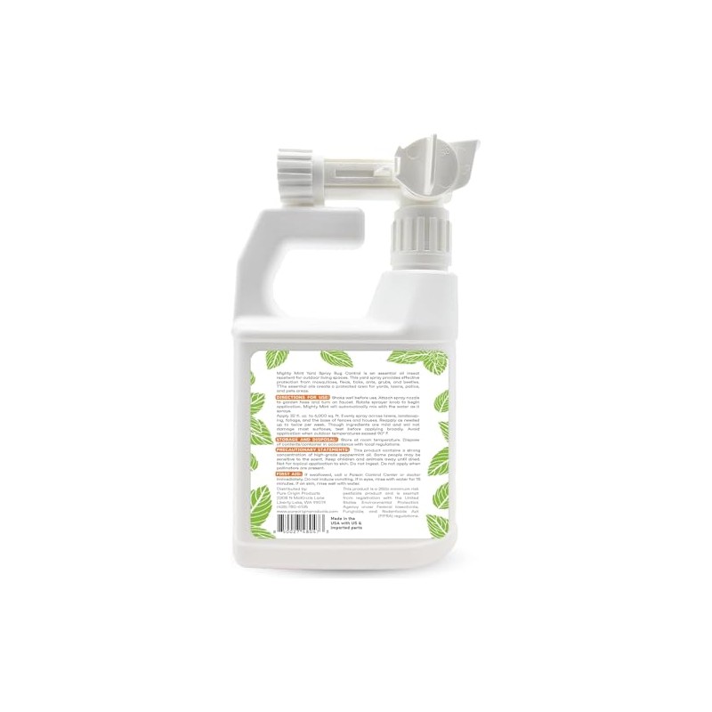 Mighty Mint Peppermint Oil Lawn & Yard Bug Control Spray