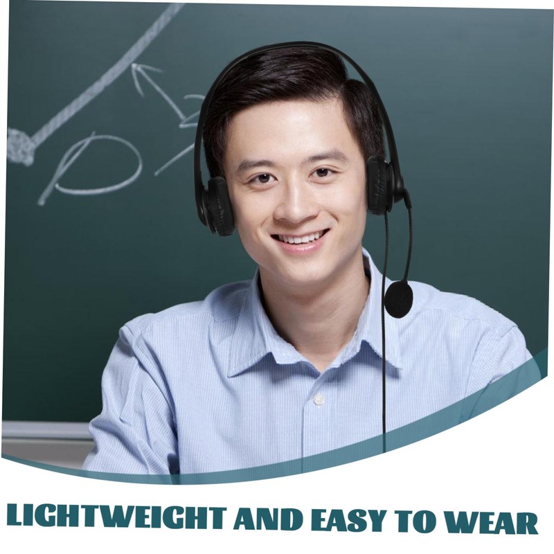 Operitacx Office USB Headset with Noise Cancelling Microphone Comfortable Over