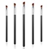 WLLHYF 5Pcs Angled Eyeliner Brush, Fine Slanted Flat Angle Eye