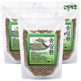 Pine needle pills 400gx3 packs Domestic natural green pine needle pills / 솔잎환 400gx3팩 국산 자연 그대로 푸른 소나무잎환