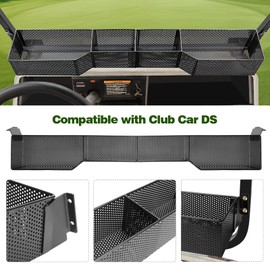 AIPSET Golf Cart DS Front Inner Basket, Golf Cart Dash Tray Storage Organizer Compatible with Club Car DS 2000.5-up, One Piece Solid Design, Waterproof/Sturdy/Large Capacity