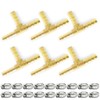 Bwintech 6 Pieces Hose Connectors 8mm 3 Way T Piece